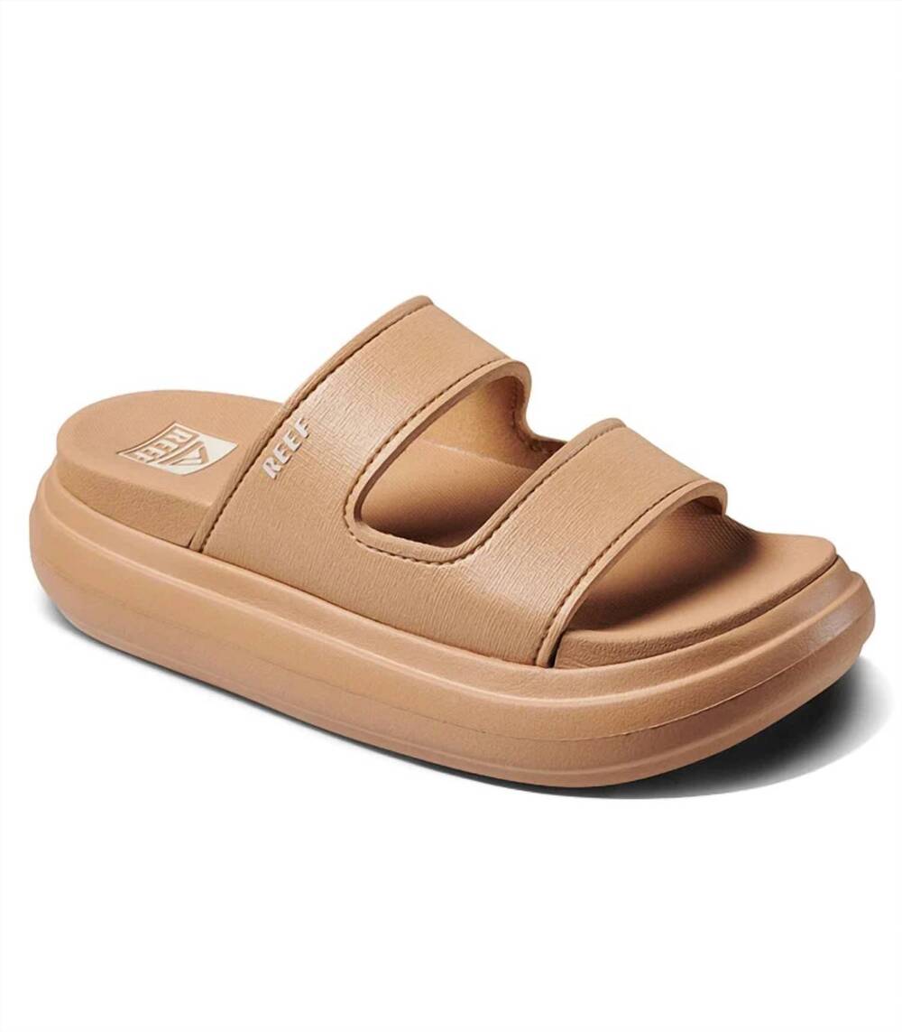 NEW REEF women’s cushion bondi 2 bar sandal in natural